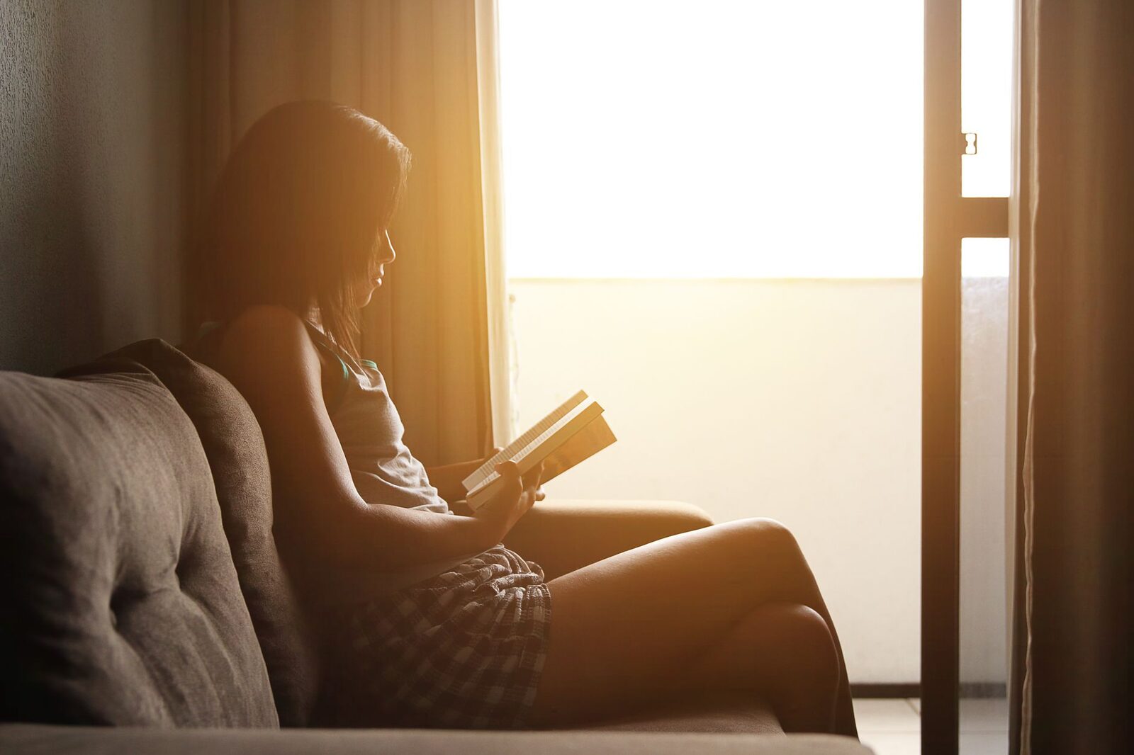 A quiet, sunlit reading corner — a calm place to think